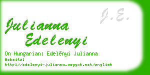 julianna edelenyi business card