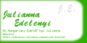 julianna edelenyi business card